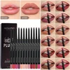 12PCS/Set Matte Lipliner Pencil Sexy Red Contour Tint Lipstick Lasting Non-stick Cup Moisturising Lips Makeup Cosmetic 5