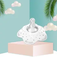 1PCS Silicone Nipple Protector Feeding Mother Nipple Cover Protection Breastfeeding Transparent Breast Pad Women Milk Extractor 2