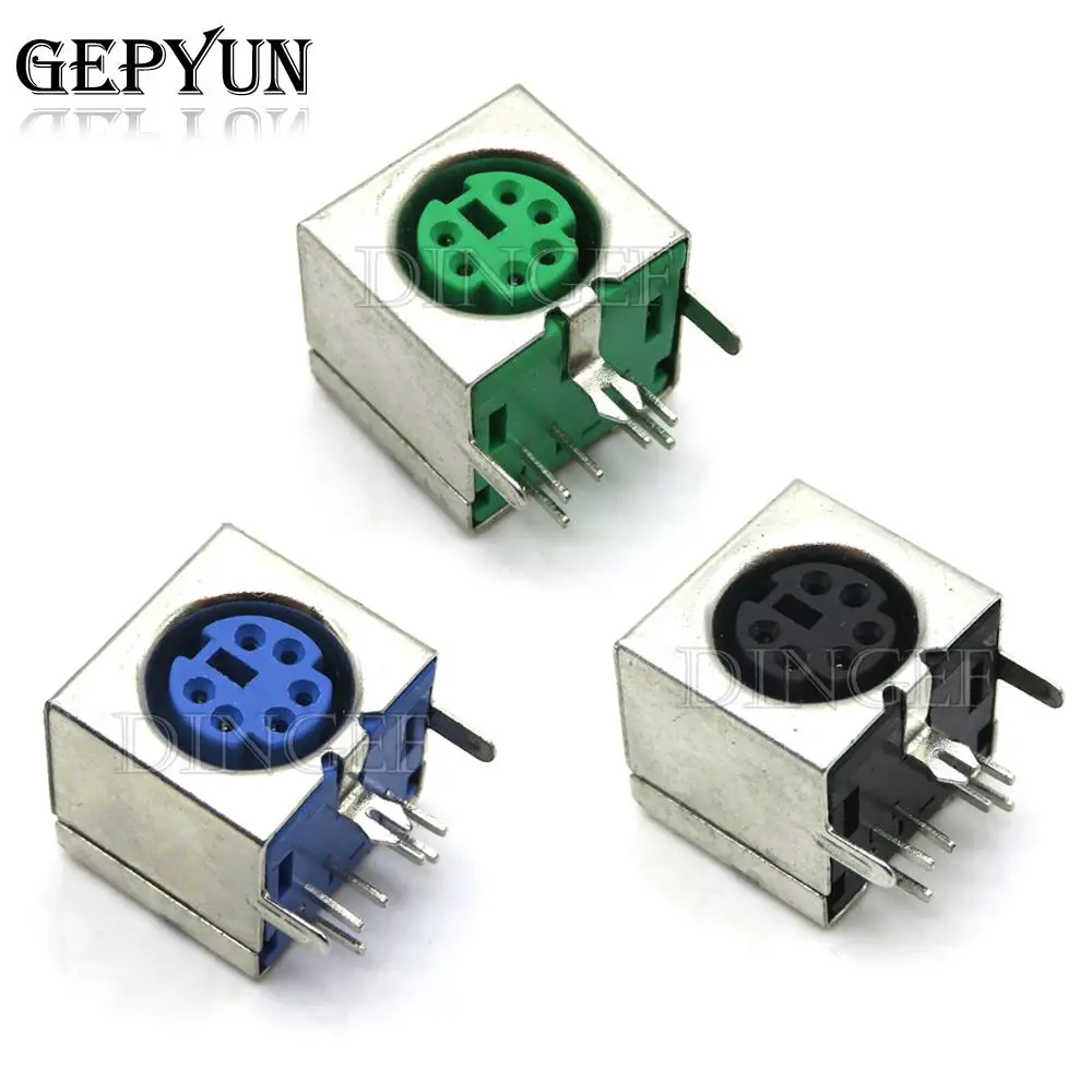 5-Pack PS2 6-Pin Keyboard and Mouse Connectors