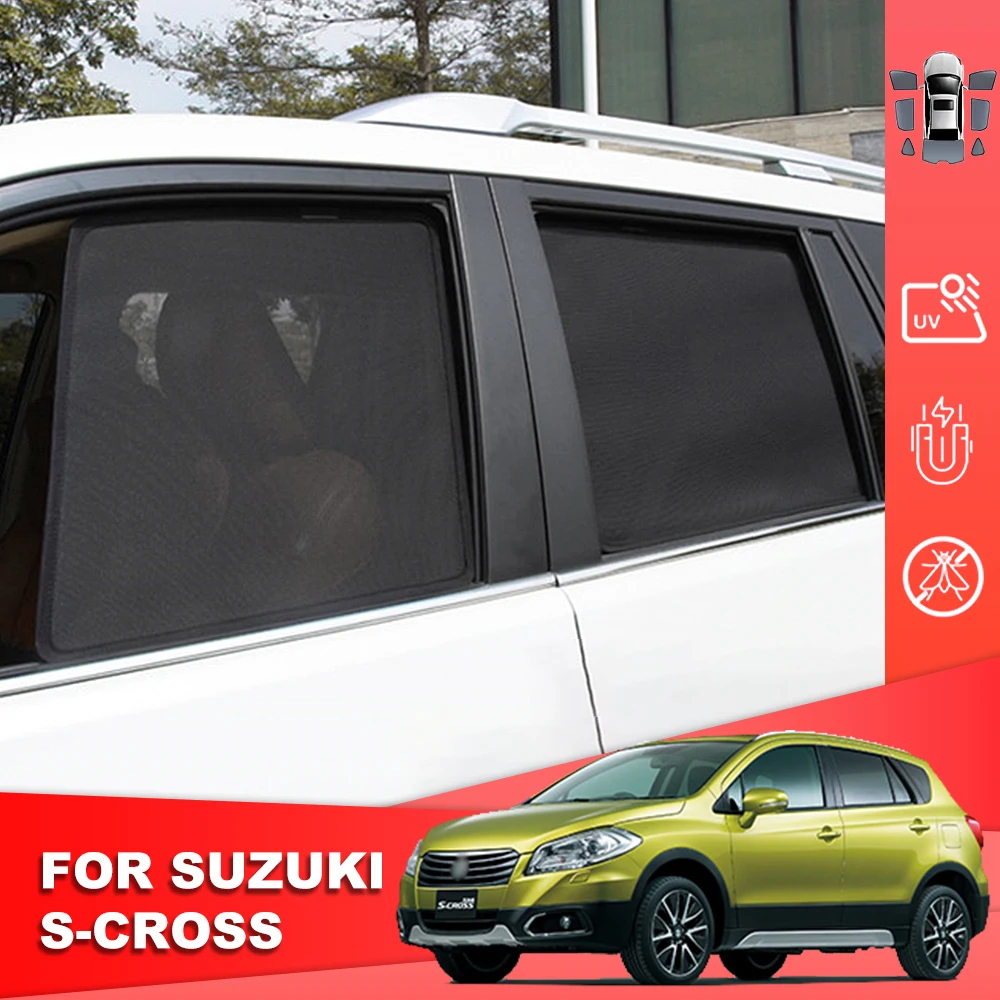

For Suzuki SX4 S-Cross Crossover JY 2013-2020 Car Sunshade Shield Rear Side Baby Window Sun Shade Visor Front Windshield Curtain