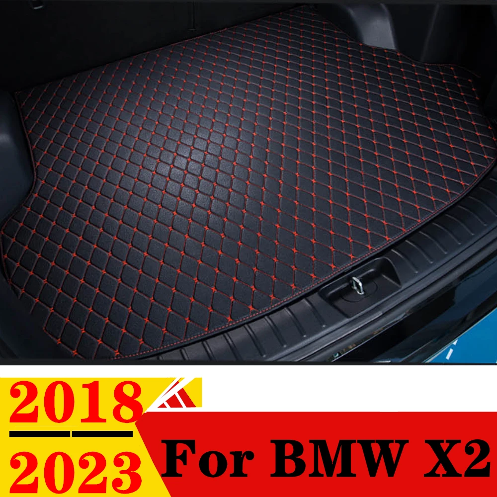

Коврик для багажника автомобиля для BMW X2 2018 19 20-23, любой погоды, XPE, плоский, боковой, задний, грузовой, коврик, подкладка, авто, задние части, багажник, коврик