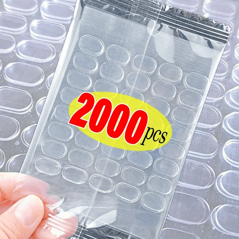 2000/100PCS Self Adhesive Double Sided Dots Transparent Gel Glue Pads for Action Figures Poster Dolls Fixed Patches Sticky Glue self adhesive glue pads