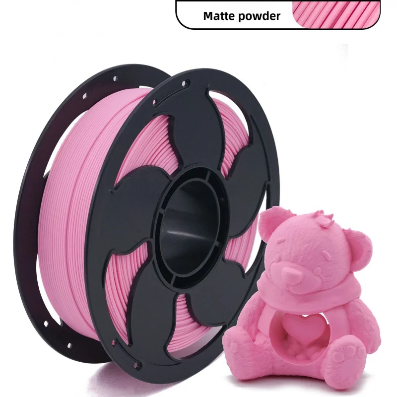 무광택 멀티 컬러 PLA 3D 프린터 필라멘트, 1.75mm, 1KG 스풀, 프리미엄 질감