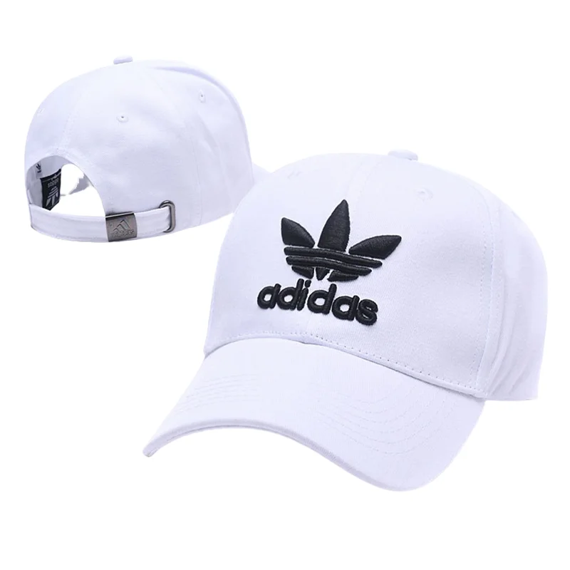 Adidas Visors Men and Women Fashionable Solid Color Hat and Embroidered , Simple Style Multicolor Peaked Cap