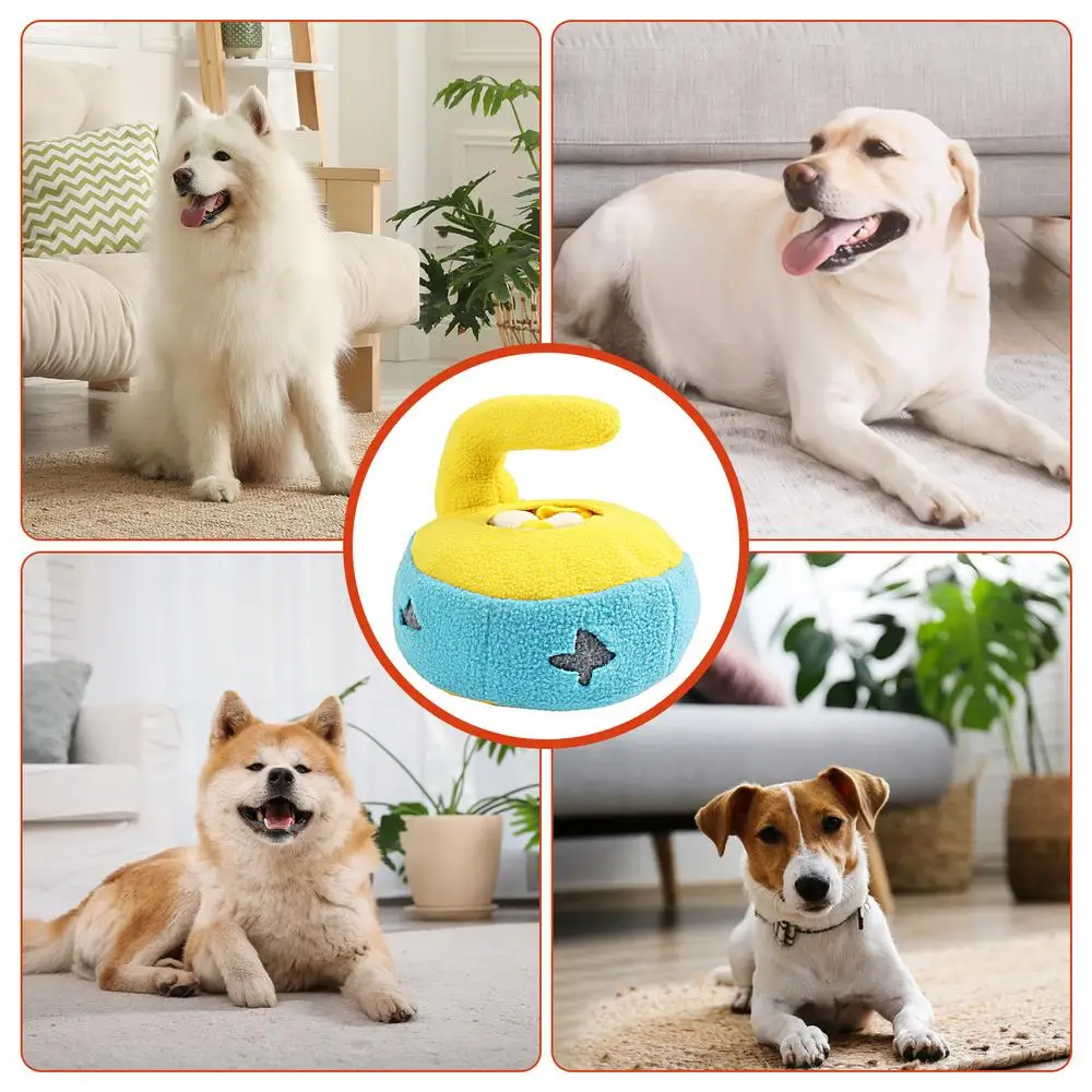 Toys Curling Puck Shape Dog Interactive - PeticaDeals