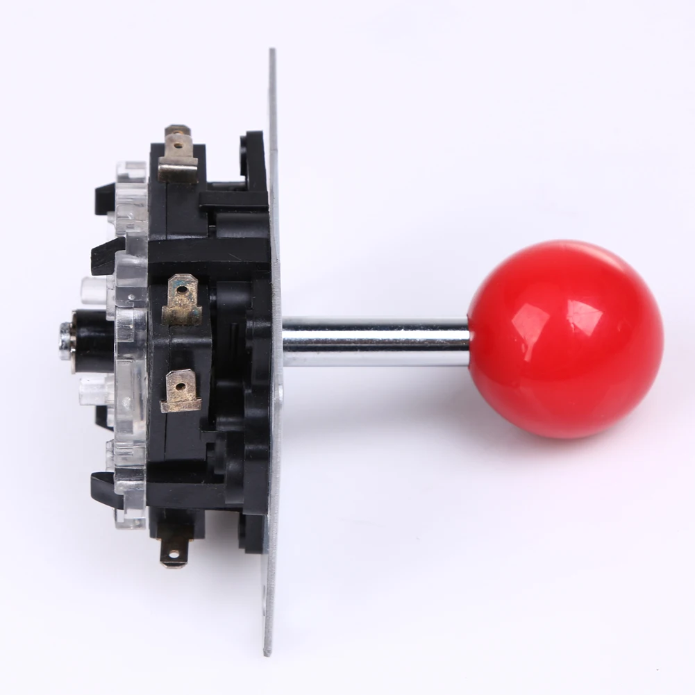 Red 8 Way Arcade Game Joystick Ball Joy Stick Red Ball Replacement w ABS Alloy ith Strong Steel Shaft Game Joysticks