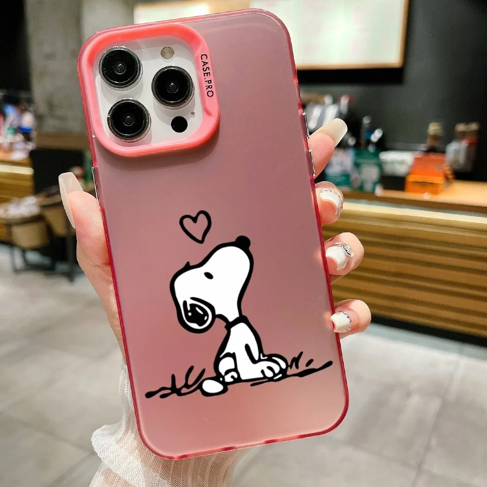 thumbnail image 1 of Funda de teléfono de perro Snoopy de dibujos animados para Iphone 14 15 12 11 13 PRO MAX Plus contraportada a prueba de golpes, 1 of 5