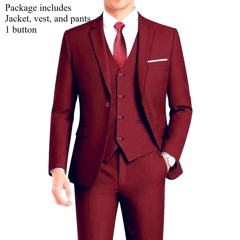 3Pcs-Claret-1 Button