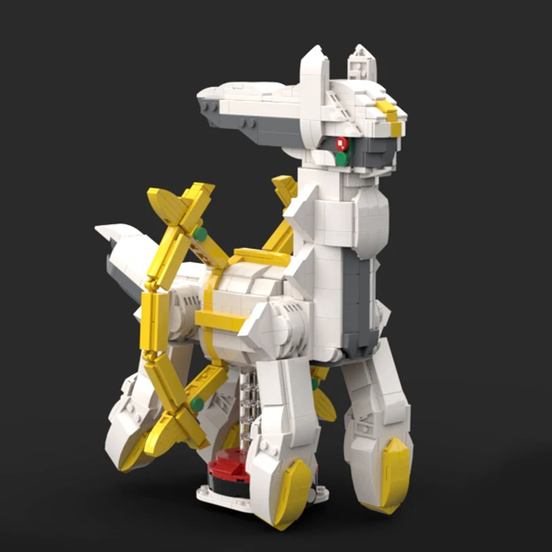 

MOC DIY anime game Pokemon peripheral assembly Arceus beast building block puzzle model childrens boy toy birthday gift