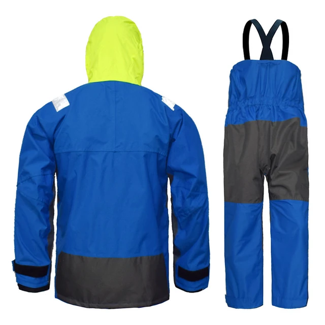 Sailing Jacket With Bib Pants For Men Women Waterproof Breathable