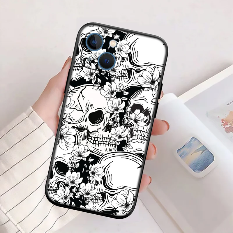 Skeleton Skull Design Phone Case