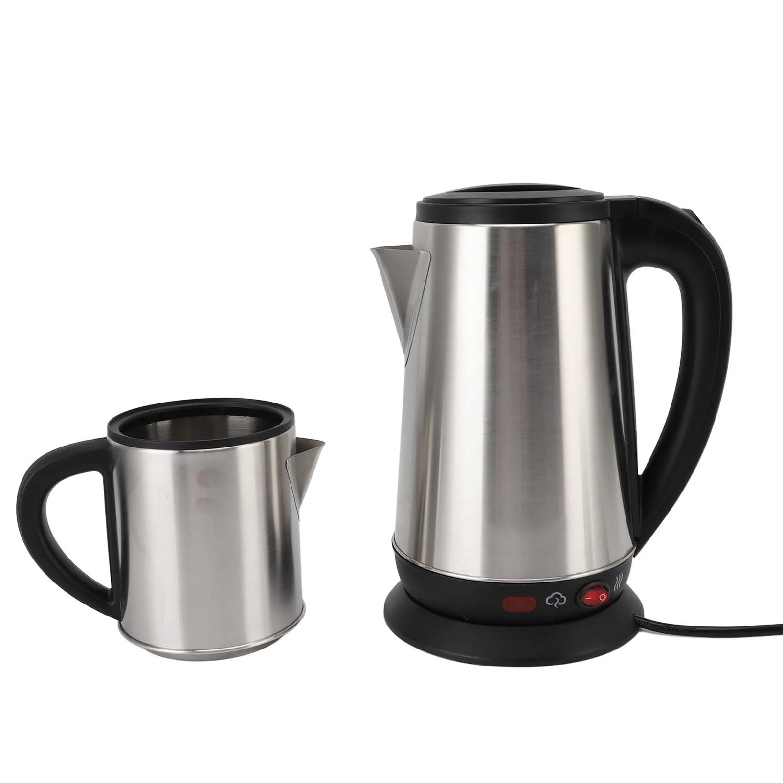 Description Picture 4 of itemElectric Turkish Kettle Set 1L and 2L Stainless Steel Black and Herbal Tea Maker Double Kettle Turkish Teapot Set for Home
