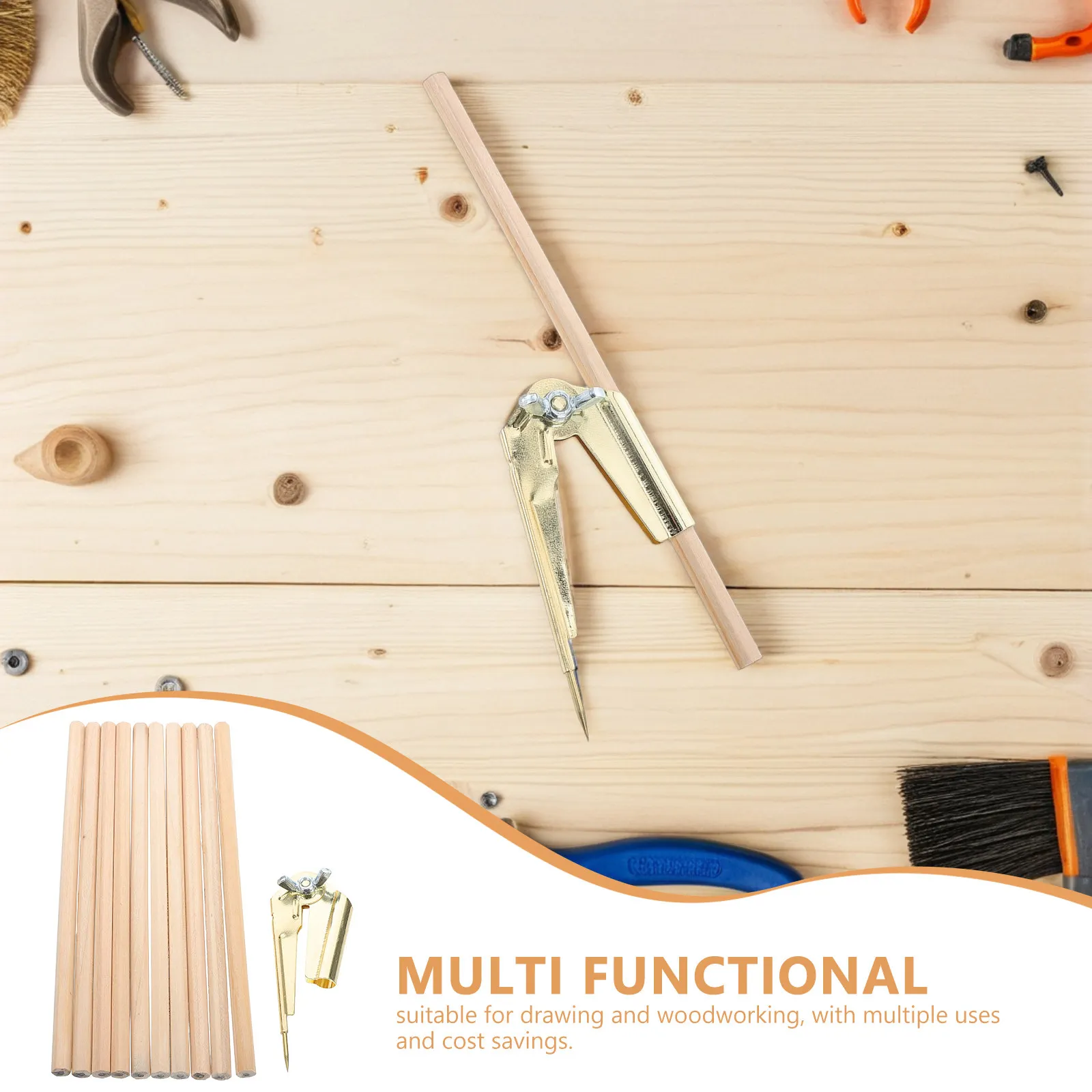 목공용 나침반 1세트, 정밀 연필 스크라이빙 도구, 전문 제도 도구, 수학 교실, 미술 워크샵
