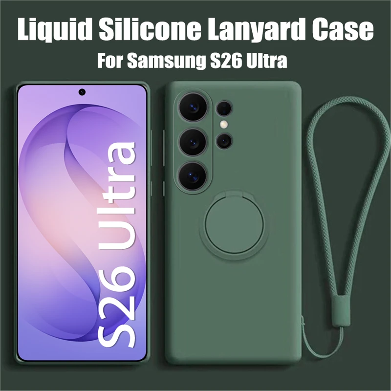 Premium Liquid Silicone Magnetic Holder Soft Cover Case