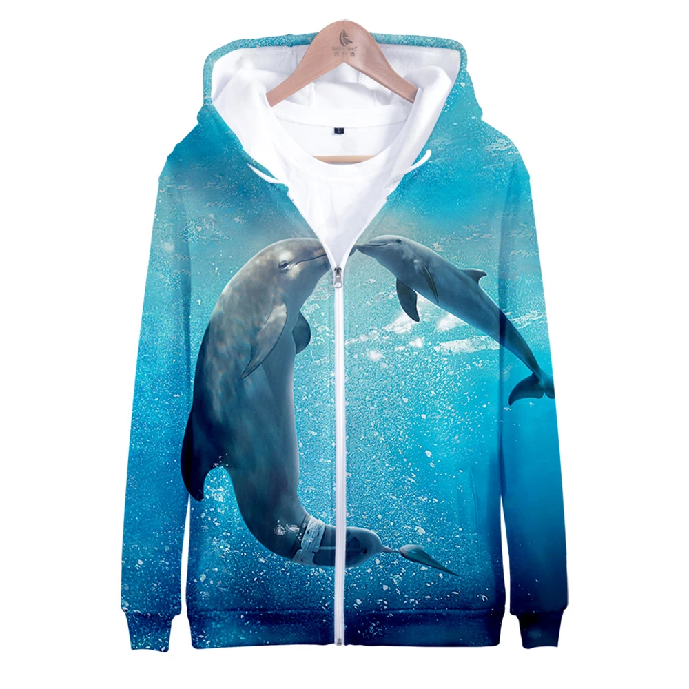 Felpa con cappuccio e zip in cotone stile streetwear per coppia_voghion.com
