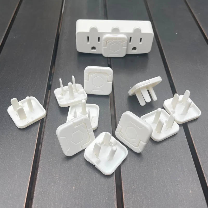 10Pcs American Standard Baby Care Electrical Safety Socket Protection Cover Guard Children Anti Electric Shock Rotate Protectors socket covers