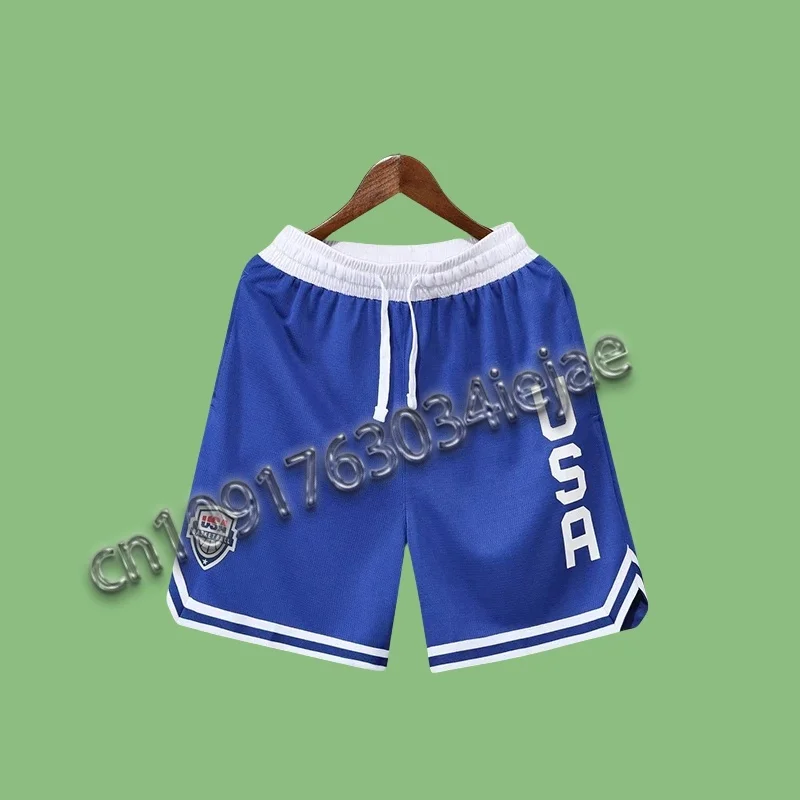Summer Sports Shorts Men Casual Five-point Pants Trend Loose Basketball Outer Wear Big Pants Mesh Thin Section