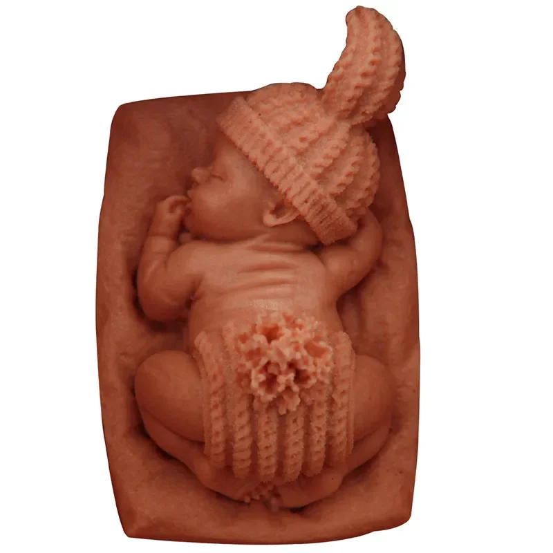 3D Silicone Baby cake Handmade Mold Soap Children Sleeping Cake Decorating Cookware Dining Bar Non-Stick Christmas Kitchen Tools silicone mold,baking mold,soap molds