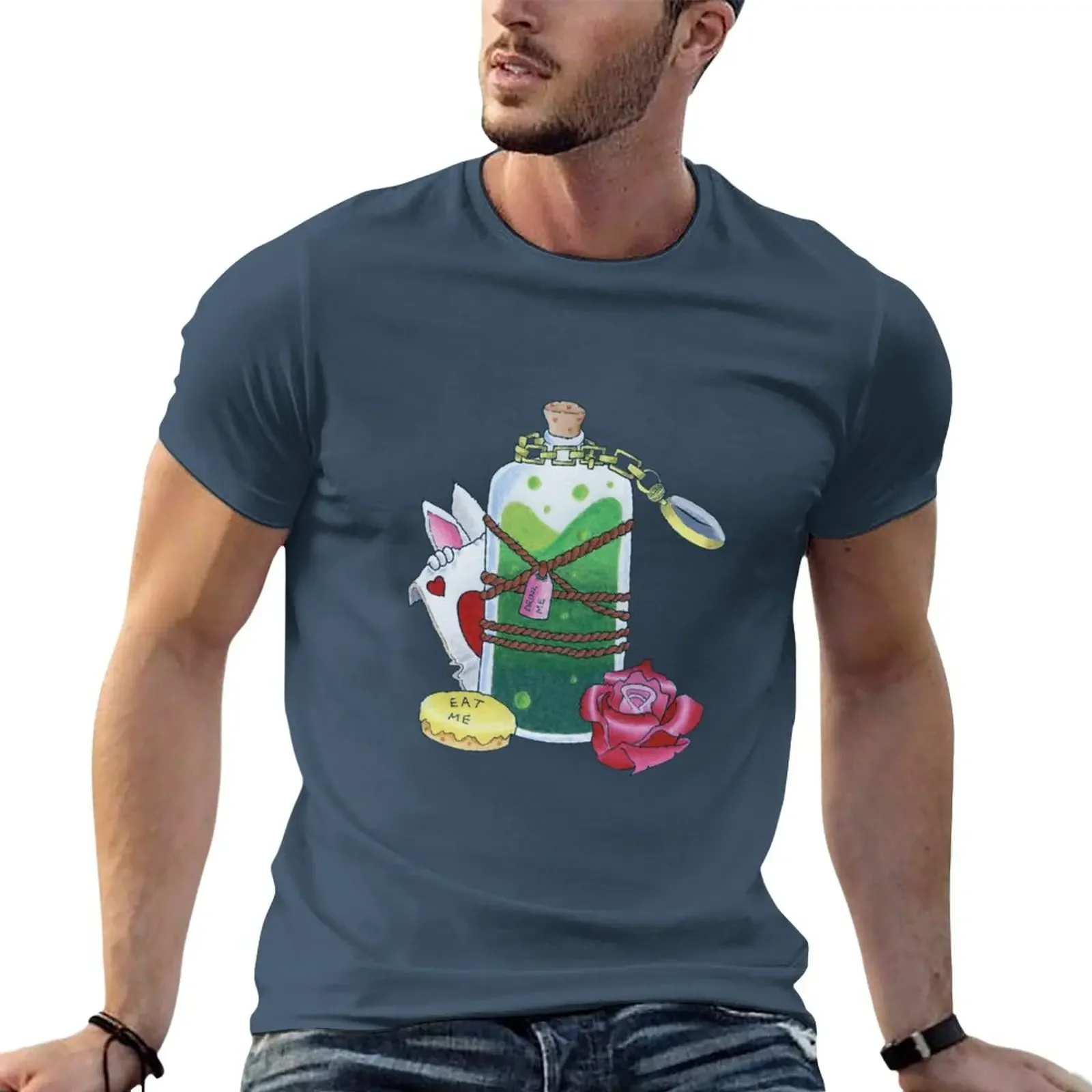 

Wonderland T-Shirt anime animal prinfor boys graphics mens clothes