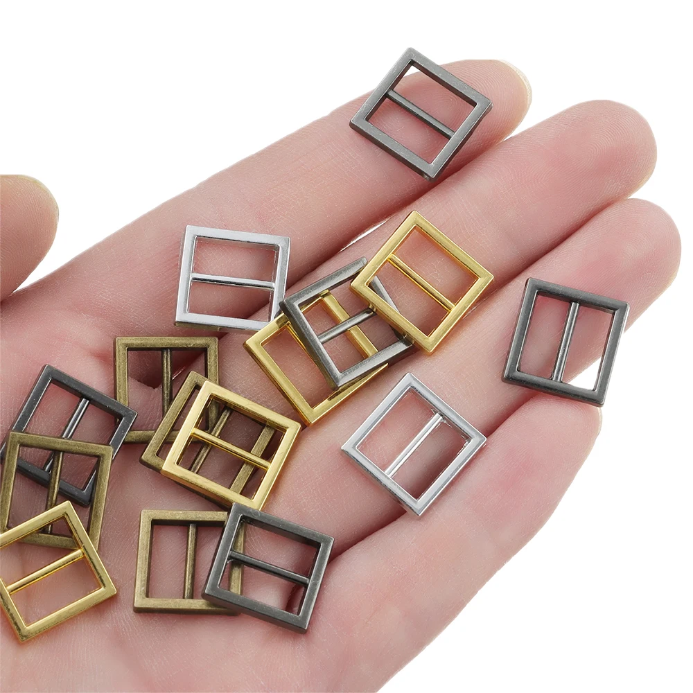 Newest 20Pcs Tri-glide Mini Buttons Metal Belt Buckle Doll Clothes Buttons Shoes Buckle For Blyth Doll Bags Clothing Accessory