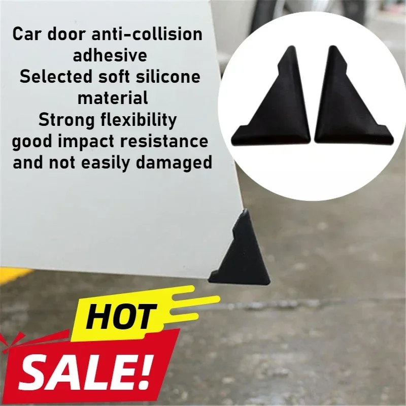 2/4Pcs Car Door Corner Protective Cover Door Scratch Protector Silicone Anti-collision Covers Door Corner Guard Auto Accessories