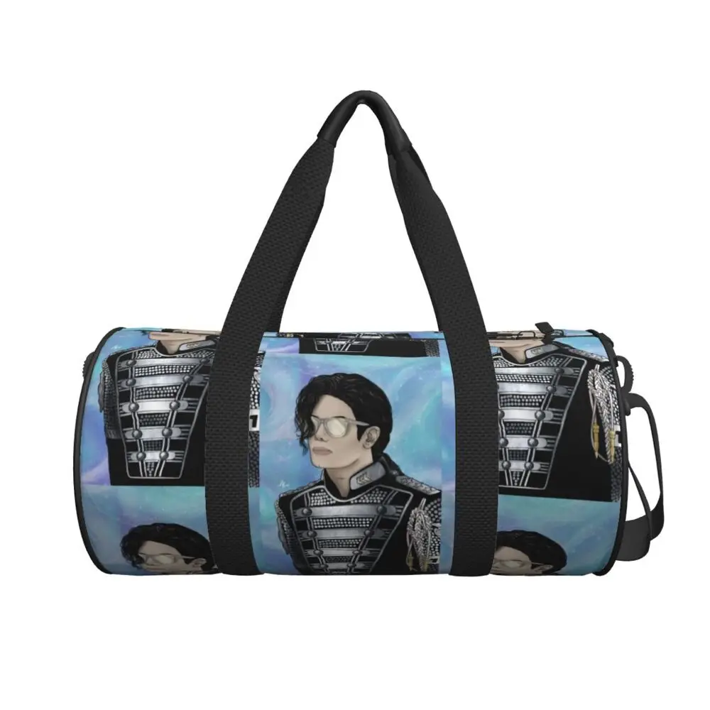 Michael Jackson Musicians Singers Dancers Large Duffle Gym Bag Waterproof Duffle Travel Bags Handbags Fitness bag