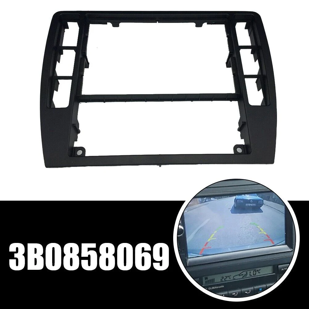 Car interior trim car radio housing Car center console frames Radio dash console trim bezel panel For Passat B5 B5.5 Decorative dashboard frame 3B0858069 Parts