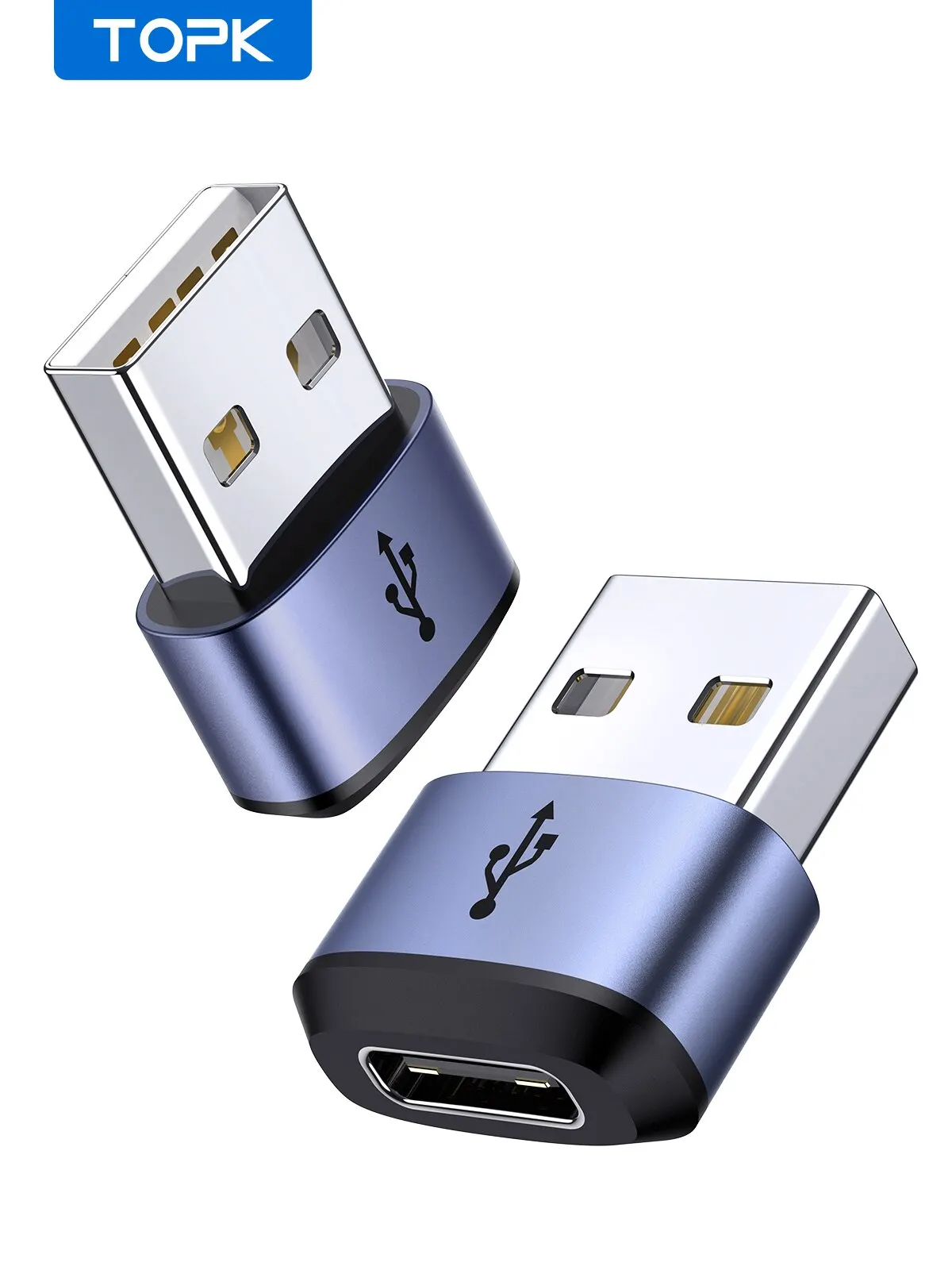 Enhanced USB-C to USB-A Fast Charging & Data Sync OTG Adapter