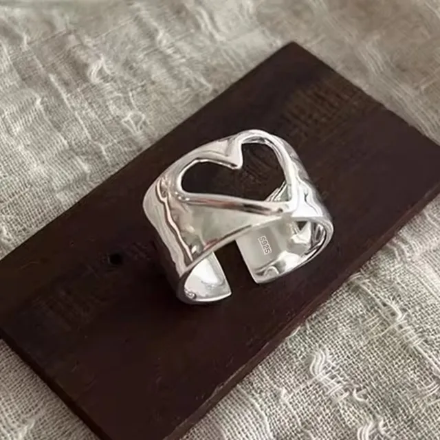 Bague Girlbible en argent sterling 925 pour femme, couple, minimaliste, faite à la main, rétro, avec pierre noire, bijoux de fête, cadeau, anti-allergie
