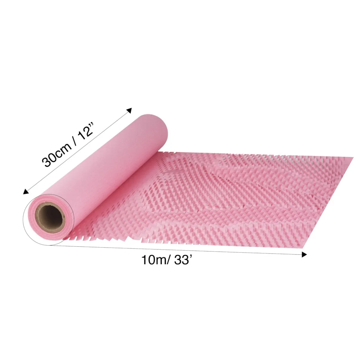 Pink Honeycomb Cushion Wrapping Paper For Protecting Fragile Items, Honeycomb Packaging Paper, Transportation Protection