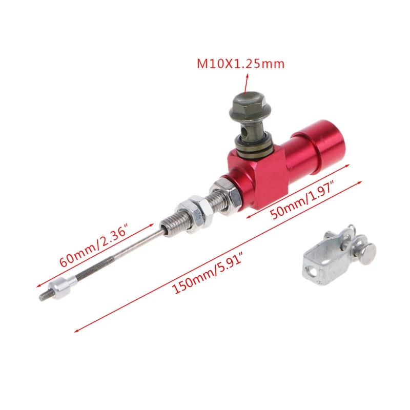 Hydraulic Pump Modules Clutch Master Cylinder Reservoir Motorcycle Hydraulic Clutch Master Cylinder Rod Brake Pump M10x1.25mm Aluminum