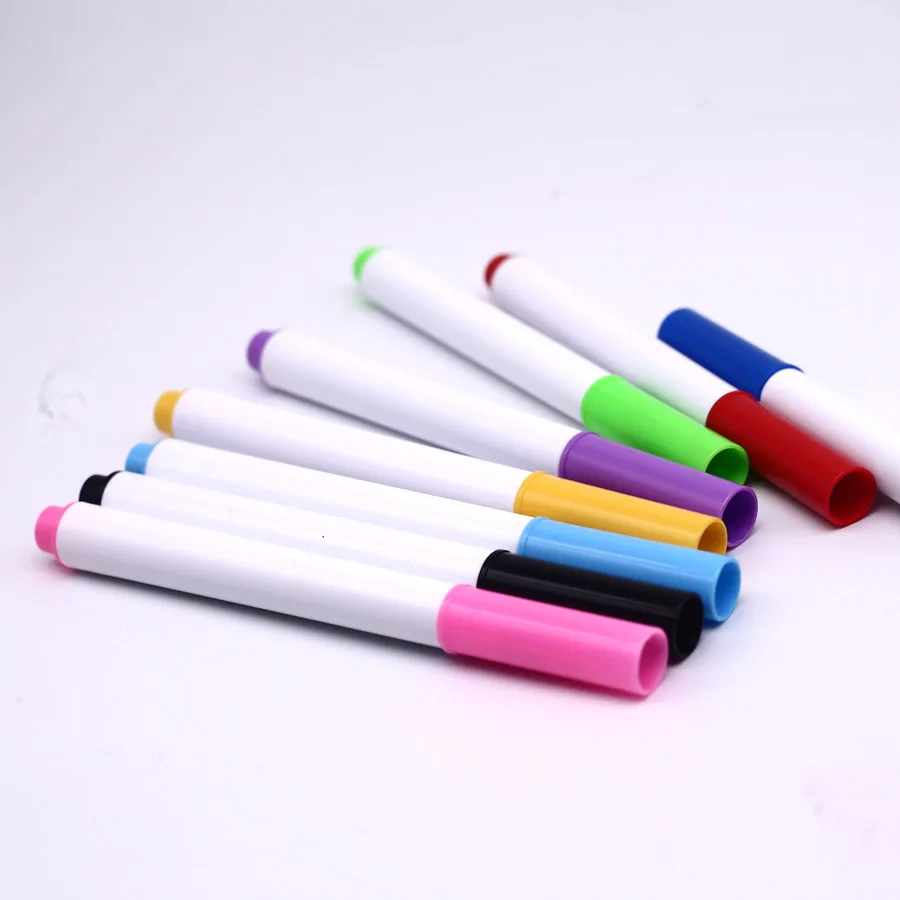 다채로운 색상의 수성 부드러운 미세팁 지워지는 화이트보드 마커, 안전하고 무취, 아이들의 낙서, 그림 그리기 및 색칠하기에 이상적