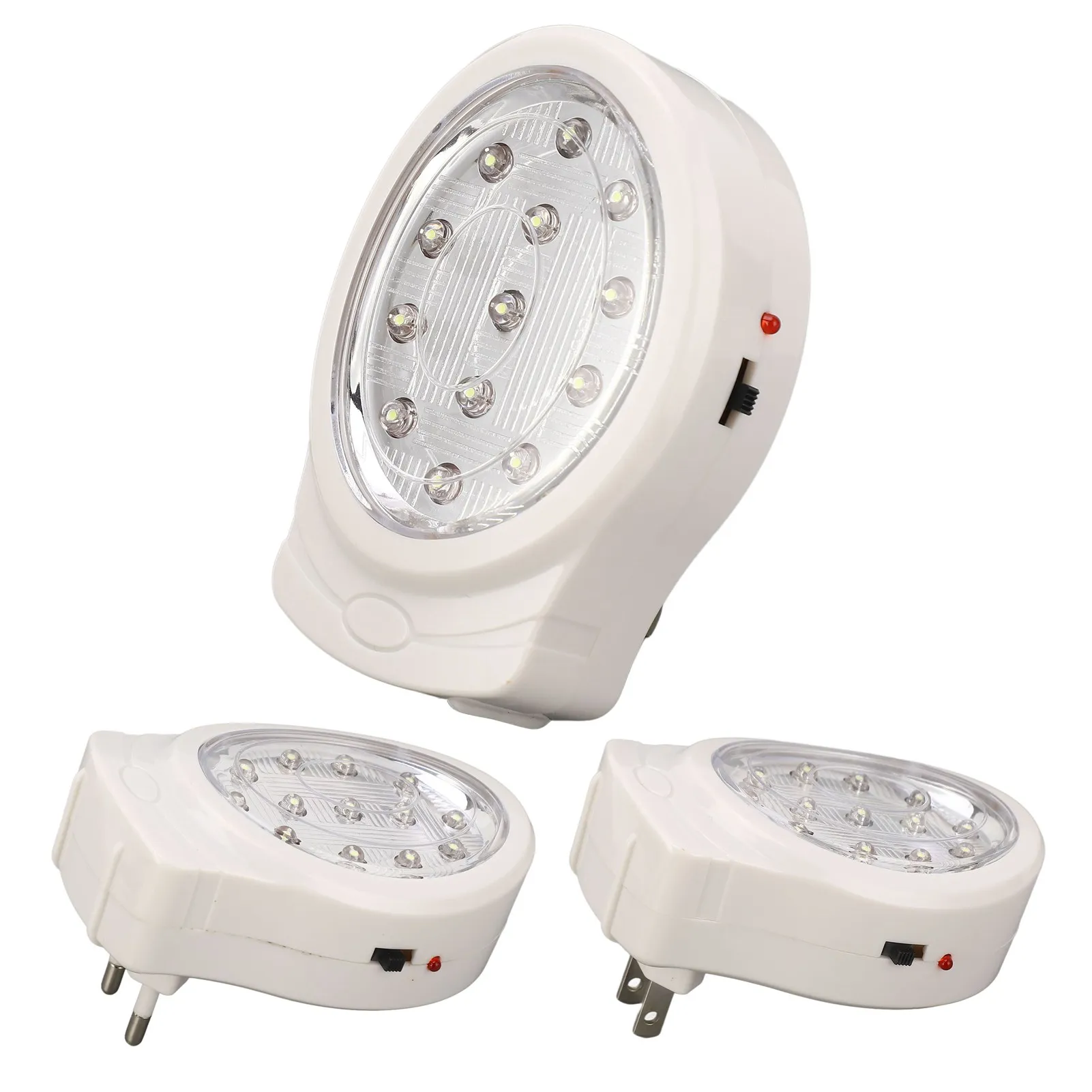 LED Emergency Light 2W Cold White 2 Gear Energy Saving Rechargeable Plug In Power Failure Light AC110‑240V led light emergency light