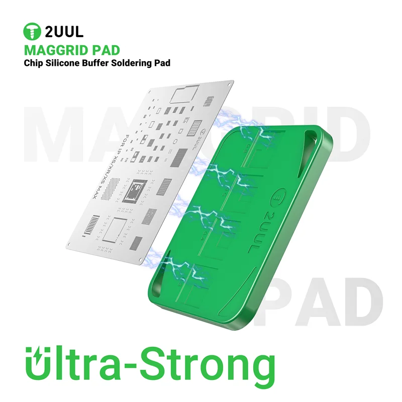 2UUL BH15 MagGrid Pad Chip Silicone Soldering Pad Mobile Phone Repair Heat-resistant Welding Mat