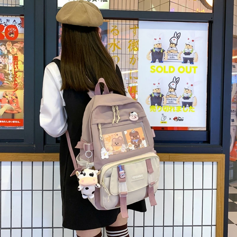 Backpack Rucksack Teen Girls School Bag Student Book Bags