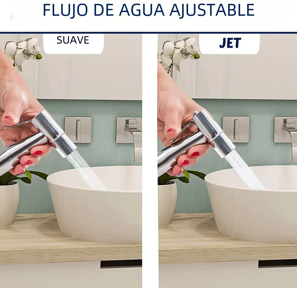 Grifos de bidé de acero inoxidable de mano, pistola de agua cepillada para baño, rociadores de ducha, herramientas de limpieza