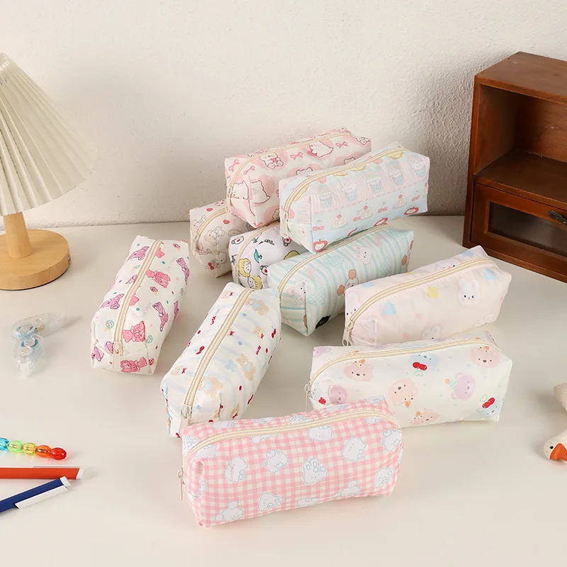 1 Pcs Kawaii 연필 케이스 귀여운 새끼 고양이 높은 외관 가치가 있는 상자 연필 케이스 가방 학교 용품 문구
