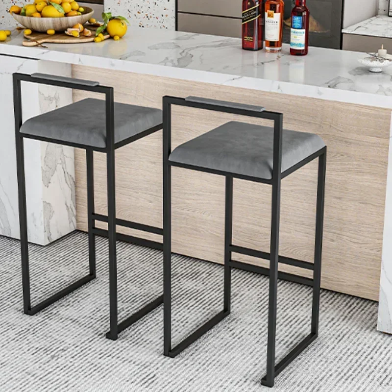 Luxury Modern Bar Stools-White Designer Chairs Kitchen Highchairs Counter Taburetes Altos Cocina Outdoor Furniture