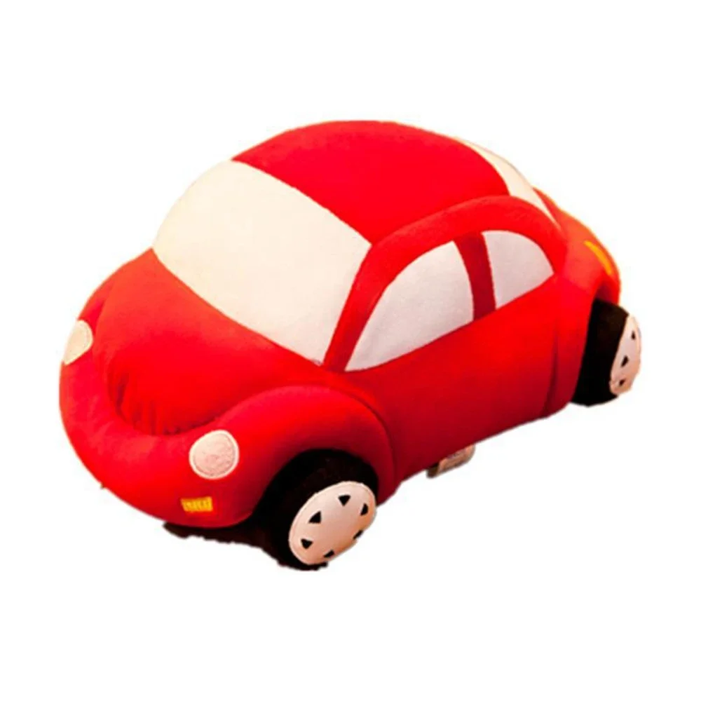 35CM Simulation Car Plush Toy Headlights Four Wheels Multi-Color Small Car Send Boy's Birthday Gift Develop Hobby plush toys