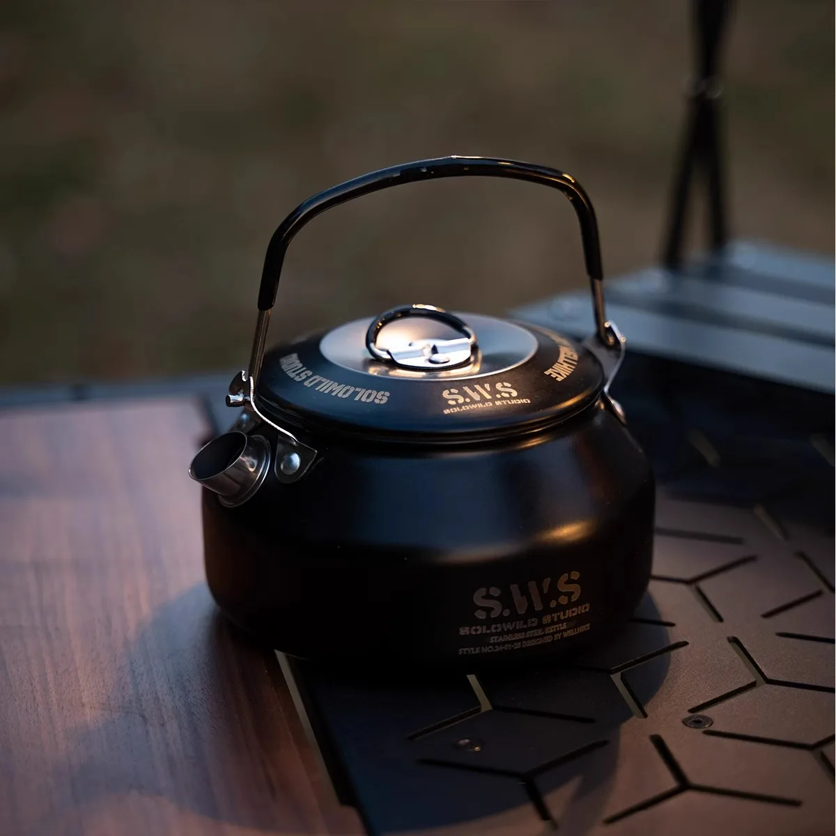 Sws Outdoor Water Kettle 0.8L Portable For Hiking Mountaineering Travel Camping