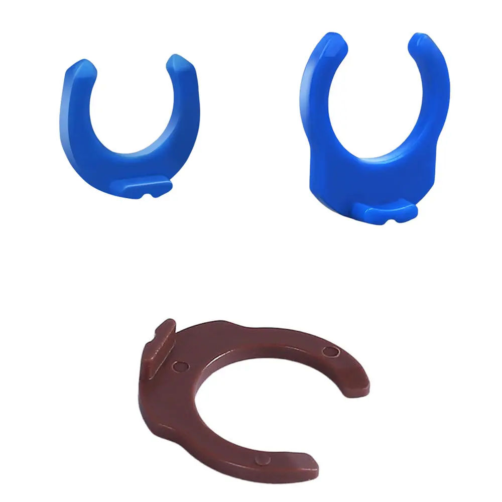 Water Pipe Fitting 1/4 3/8 Blue Clip C-ring 1/2 Brown Hose Clamp Quick Connector Pipe Fitting RO Water Aquarium Reverse Osmosis System Filter Parts