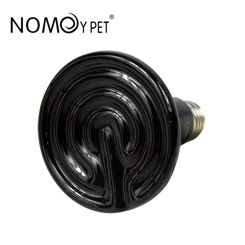 220v 110v 1 Pack Reptile Pet Heat Lamp Matte Far Infrared Ceramic Small Mini Heat Lamp Sunbathe Lizard 25W 50W 75W 100W