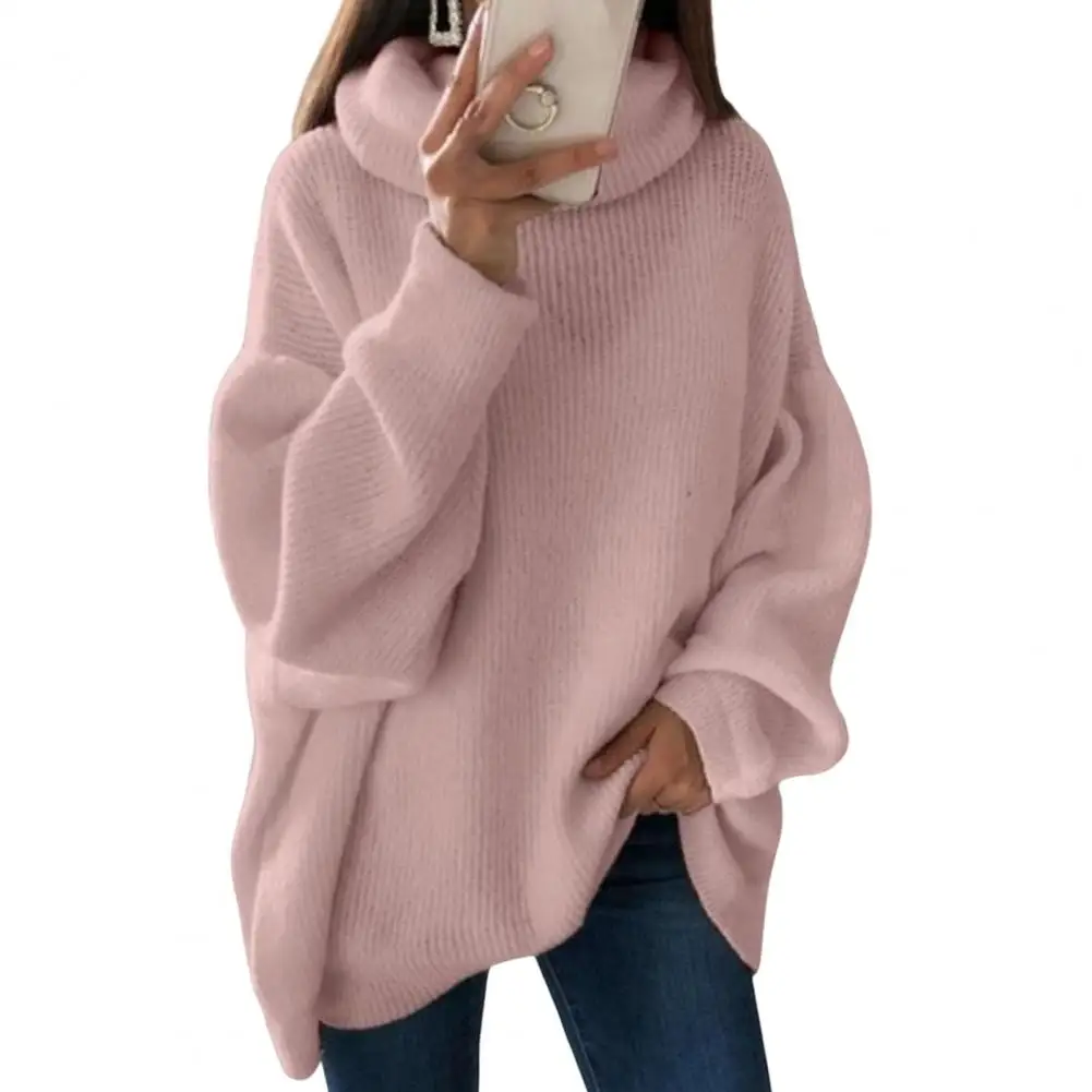 

Mid-Length Sweater Classic Skin-Touch Turtleneck Female Clothing Knitted Sweater Pullover Sweater