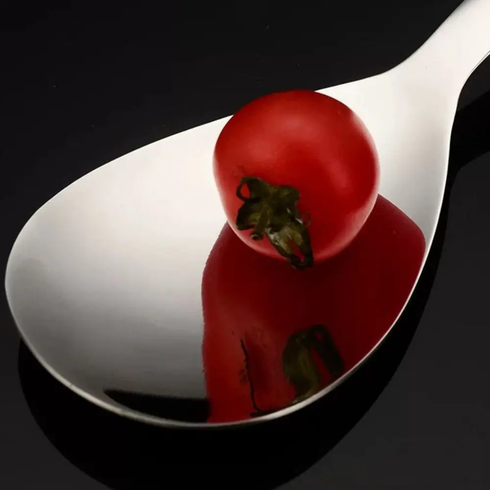 Stainless steel spoon durable non-stick rice spoon household thickened rice shovel canteen serving spoon