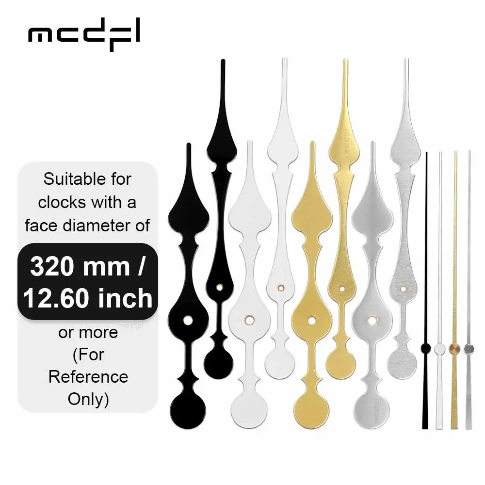 Mcdfl Orologio Da Parete Classico Mani Alluminio Grande Ago Grilletto Movimento Pendolo Bobina Orologio Al Quarzo Con Puntatore Per Appendere 3D