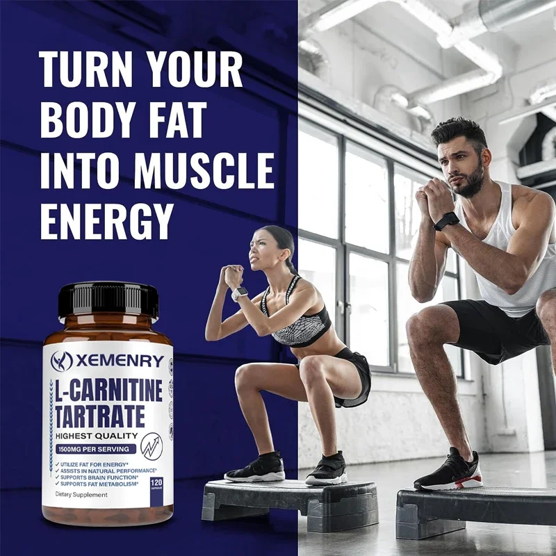 L-Carnitine Tartrate-Supports Natural Energy Production, Fat Burner, Promotes Muscle Growth