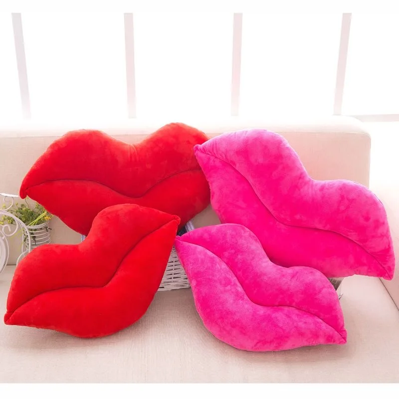 

Sexy Red Lips Big Lips pillow Cushion Lovely Creative New plush Toys Festival gift Cute pillow