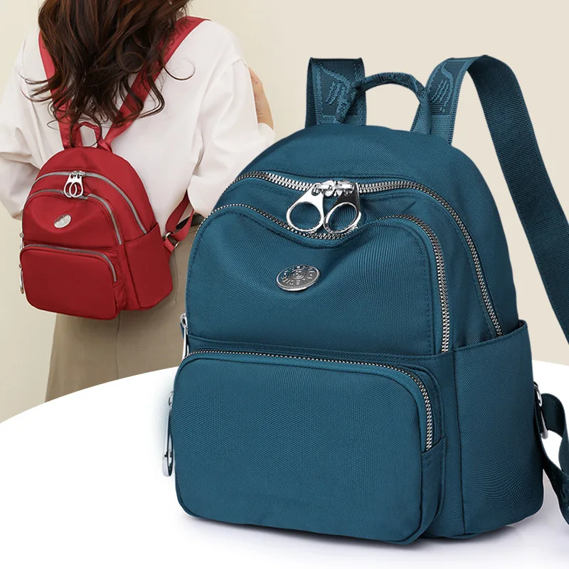 Women Waterproof Nylon Small Travel Backpacks Fashion School Bags for Teenage Girls Female Daypack Mini Shoulder Rucksack 2