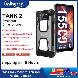 Unihertz 8849 Tank 2 Projector 108MP Camera Night Version 12GB+256GB  15500mAh 6.79 Android 13 Camping Light NFC Unlock Cellphon - AliExpress