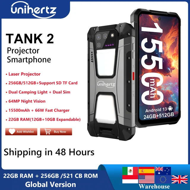 innovative 8849 tank 2 projection smartphone